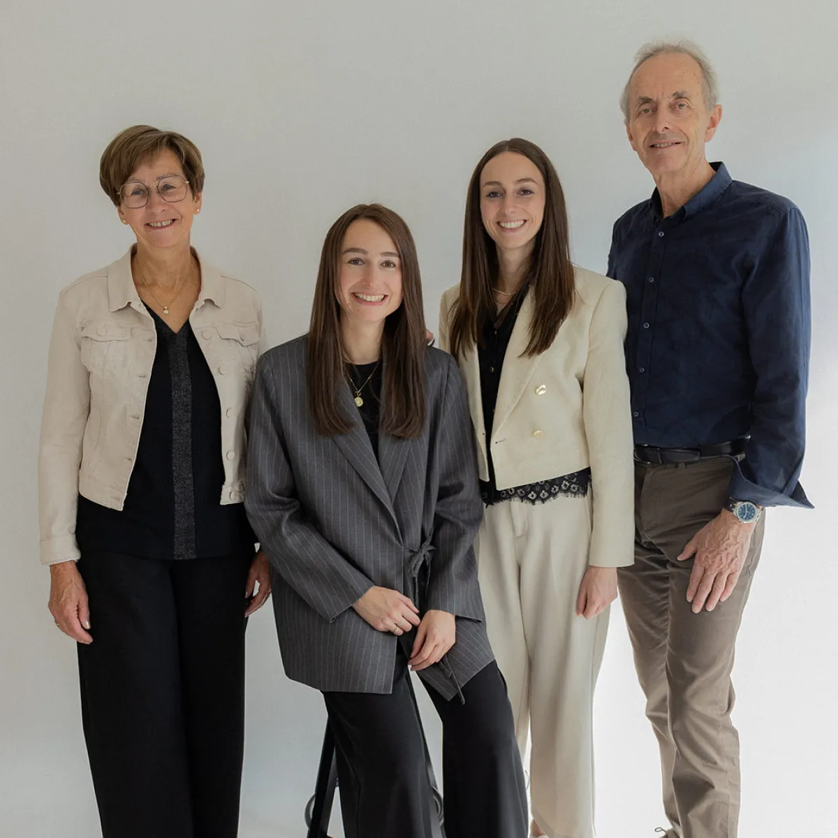 Die Familie Wallner im Ausstellungsraum
